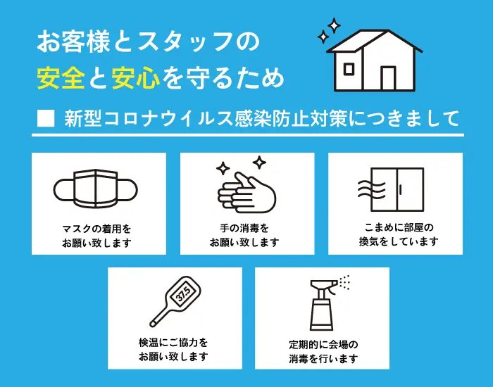 新型コロナウイルス感染防止対策について