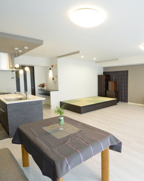 LDKが広々・開放的に生まれ変わったマンションリノベーション